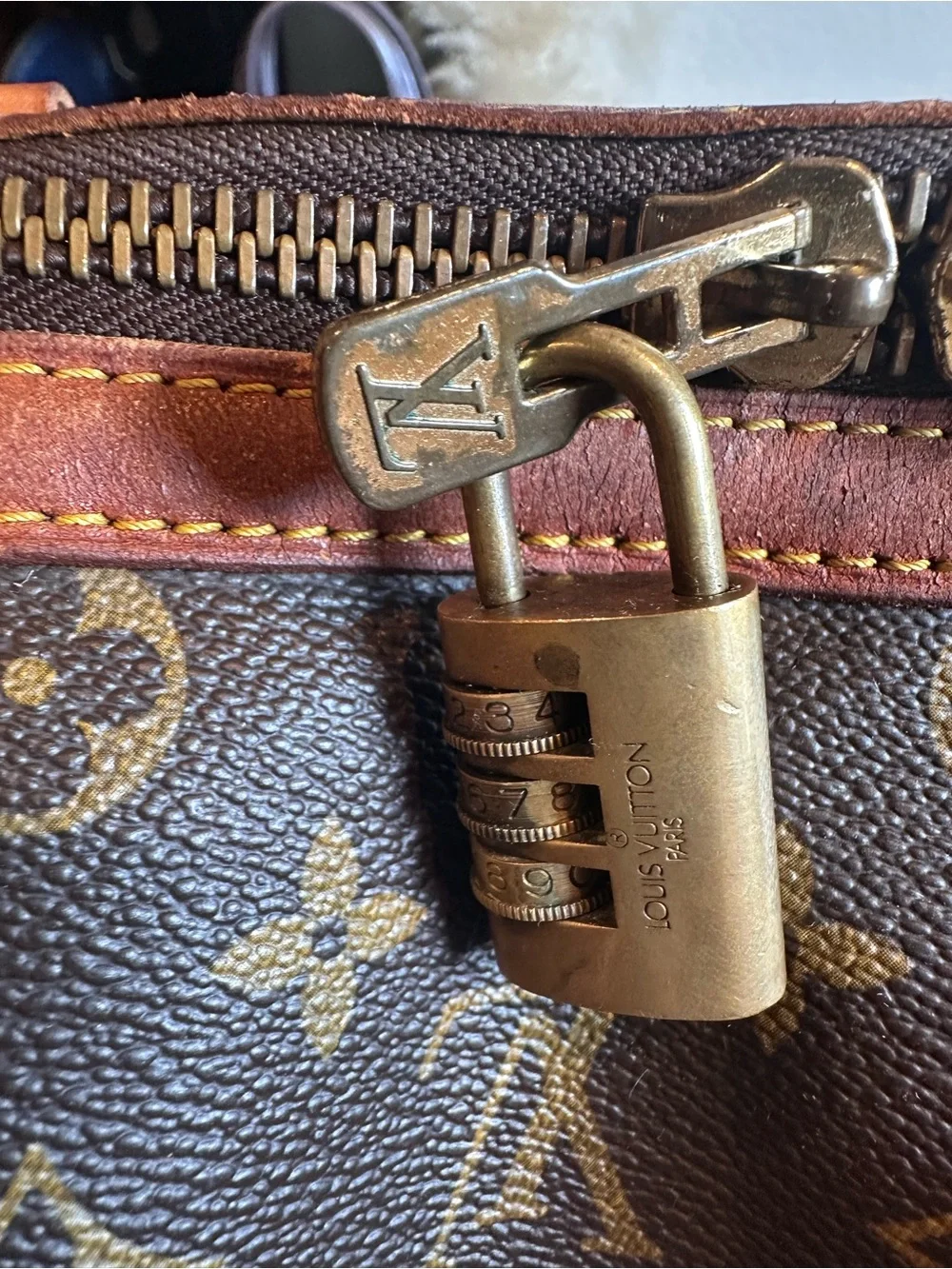 LOUIS VUITTON VINTAGE MONOGRAM SAC SOUPLE 35 DUFFLE BAG